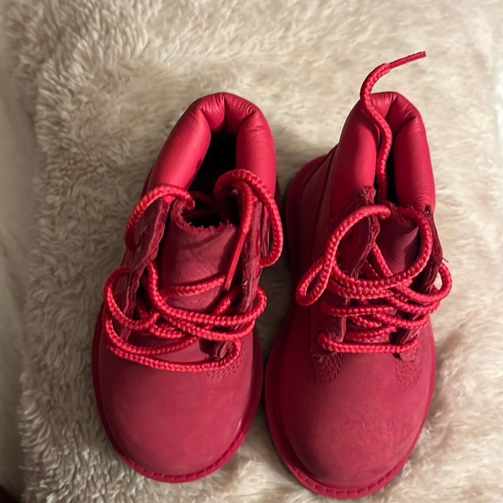 Baby Hot Pink Timberlands